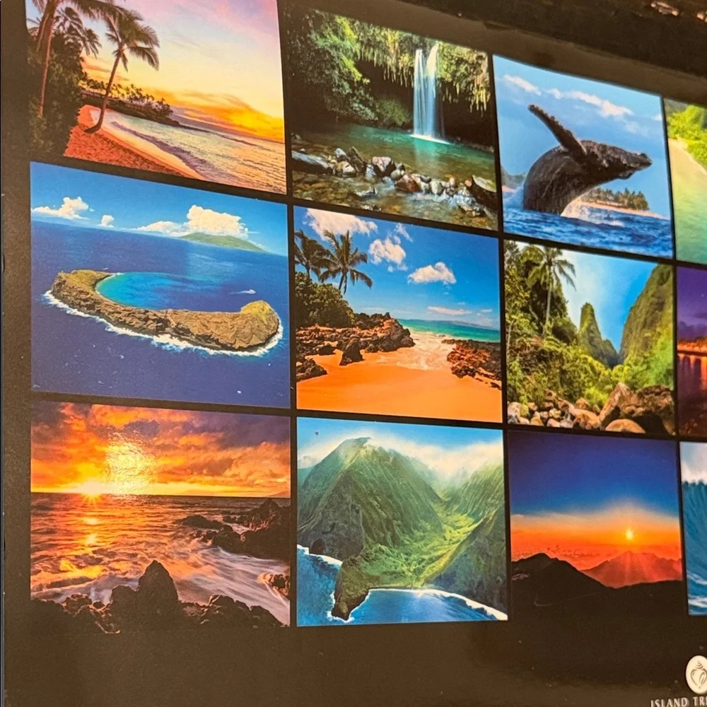 Maui 2026 Calendar - Vibrant Blue and Gold